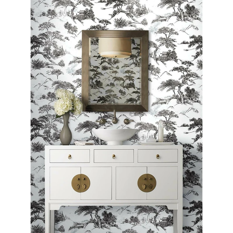 RoomMates Oriental Toile Peel & Stick Wallpaper