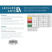 Leisure Arts® Hearts Pillowcase Stamped Embroidery Kit