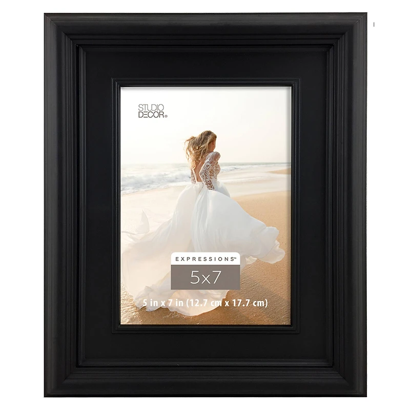 Expressions™ 5" x 7" Black Frieze Frame by Studio Décor®