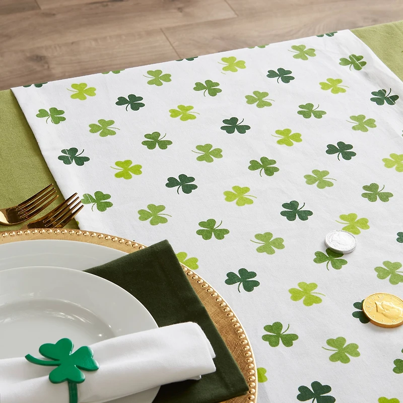 DII® 108" Shamrock Shake Print Table Runner