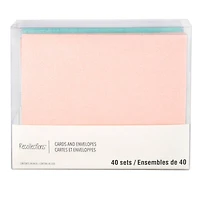 Glitter Pastel Cards & Envelopes by Recollections™, 4.25" x 5.5"
