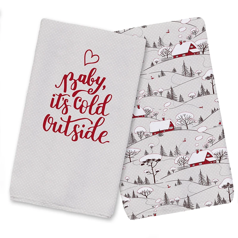Baby Its Cold Outside Tea Towels - Set of 2