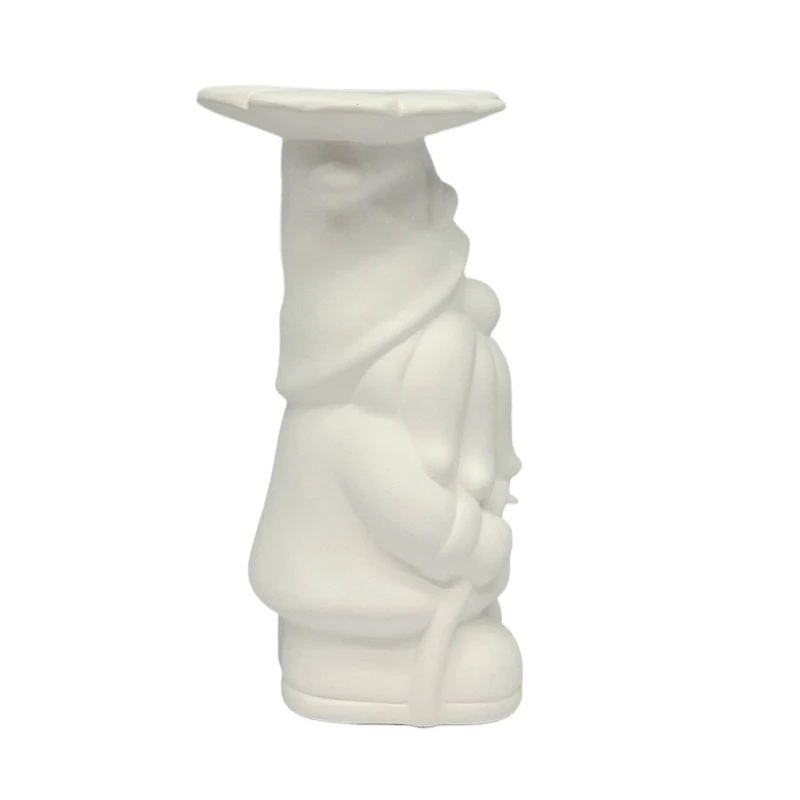 7" DIY Ceramic Gnome with Flower Vase by Make Market®