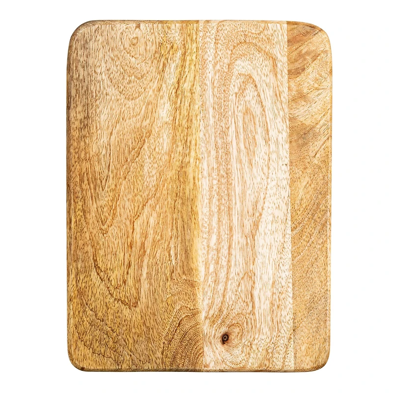 Hello Honey® 11.5" Natural Boho Wood Cutting or Charcuterie Board with Laser-Cut Design