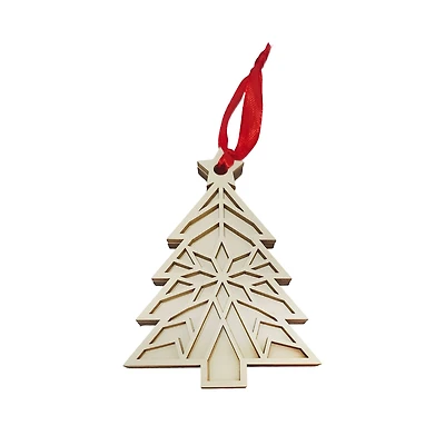 4.5" DIY Wood Quilted Tree Ornament by Make Market®