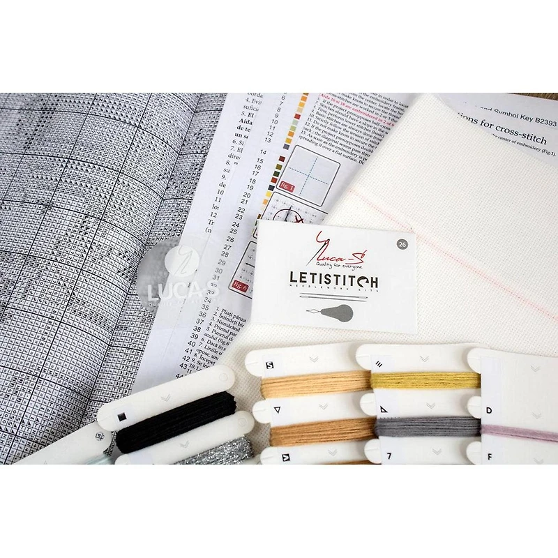 Luca-S Dreaming Of A White Christmas Counted Cross Stitch Kit