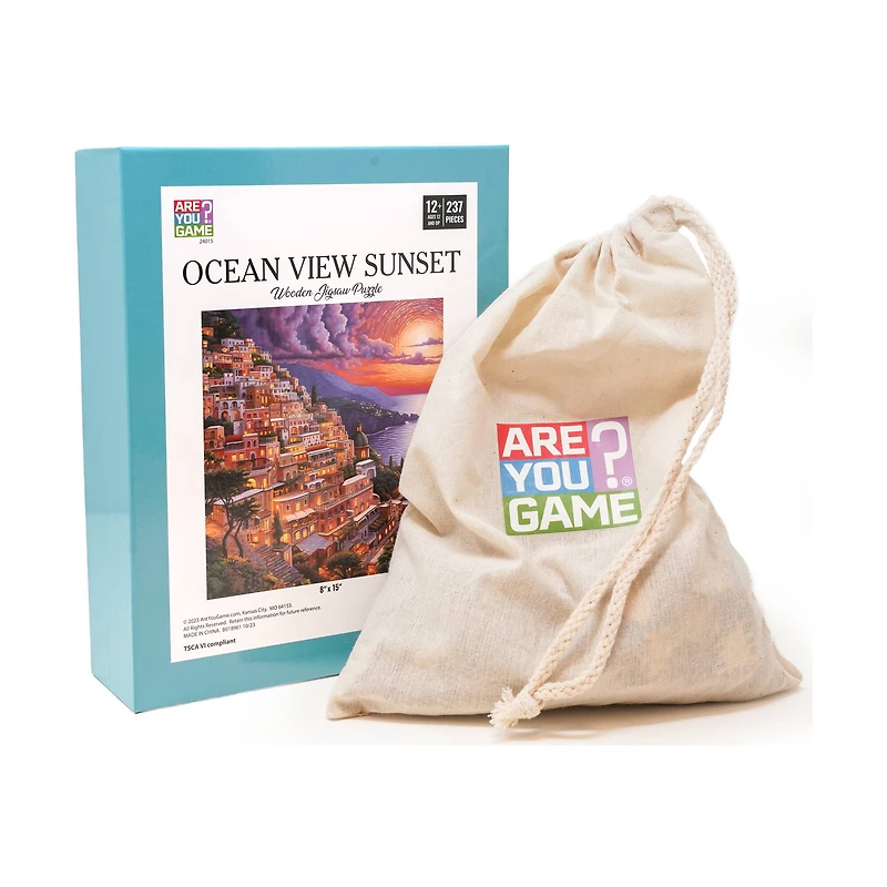Wooden Jigsaw Puzzle - Ocean View Sunset: 237 Pcs
