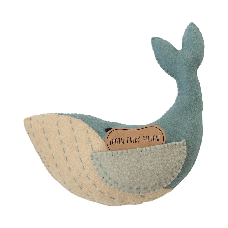 Hello Honey® Wool Whale Tooth Fairy Pillow