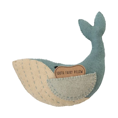 Hello Honey® Wool Whale Tooth Fairy Pillow