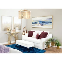 Gold Metal Contemporary Planter Set