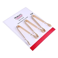 Mini Gold Tongs, 3ct. by Makery™