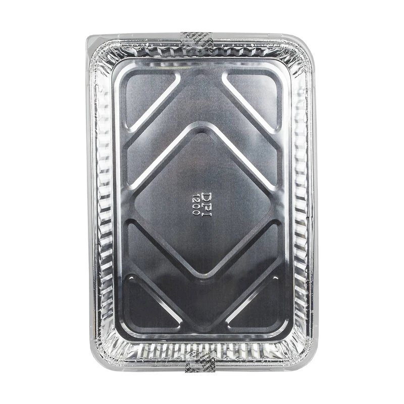 Silver Lining by Durable Packaging Foil Ready Mix Cake Pans with Lids, 2ct.