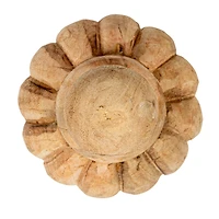 Hello Honey® Bleached Natural Hand-Carved Mango Wood Finial Set