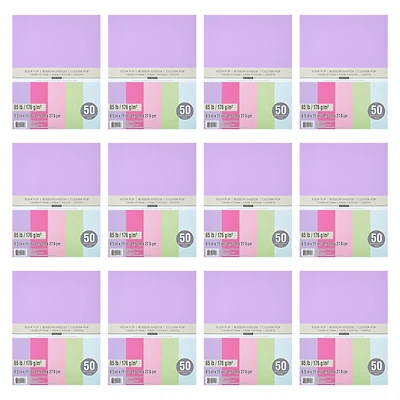 12 Packs: 50 ct. (600 total) Soda Pop 8.5" x 11" Cardstock Paper by Recollections™