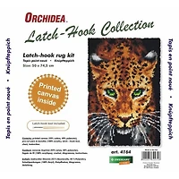 Orchidea Latch Hook Rug Kit Leopard