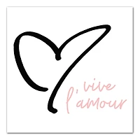 Vive L'Amour Canvas Wall Art