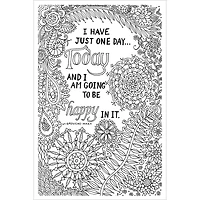 Design Works™ Zenbroidery™ Be Happy Stamped Embroidery Kit