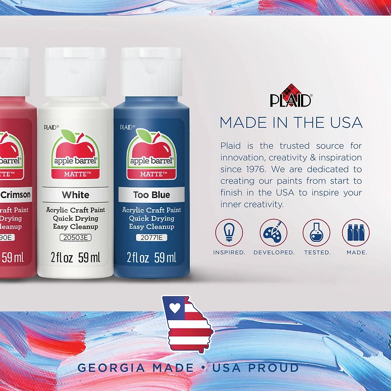 Apple Barrel® Acrylic Trend Inspired 18 Piece Paint Set