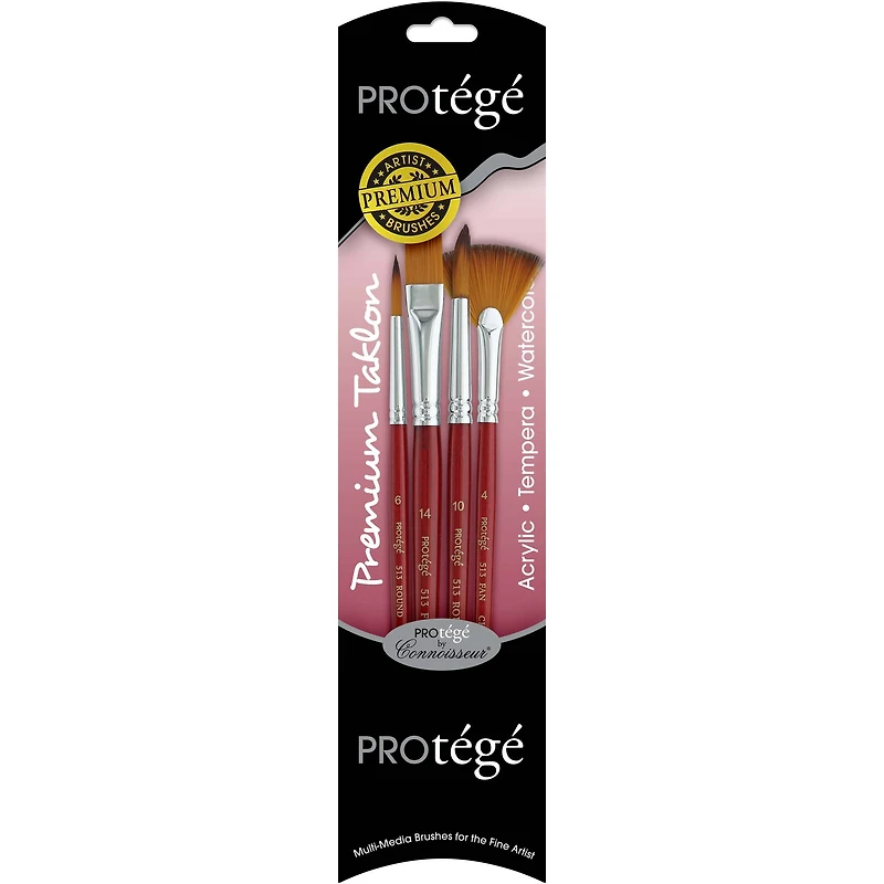 Protégé Premium Taklon Short Handle Piece Brush Set