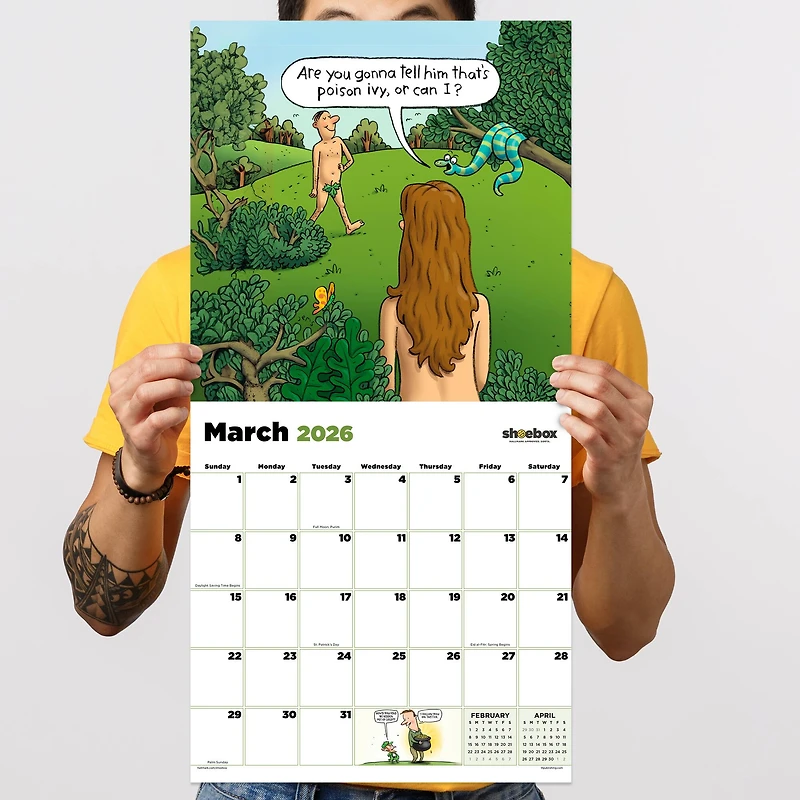2026 Shoebox Wall Calendar