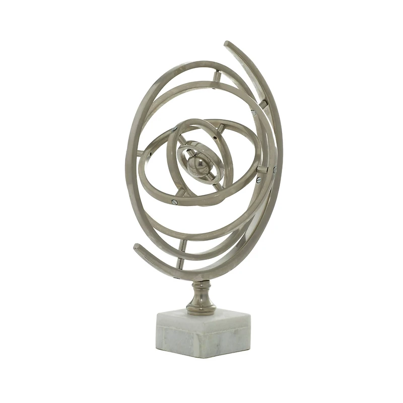 13" Glam Silver Armillary Table Accent