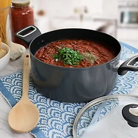 Martha Stewart Everyday 5qt. Gray Dutch Oven with Lid