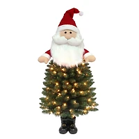 4ft. Pre-Lit Santa Tree, Clear Lights