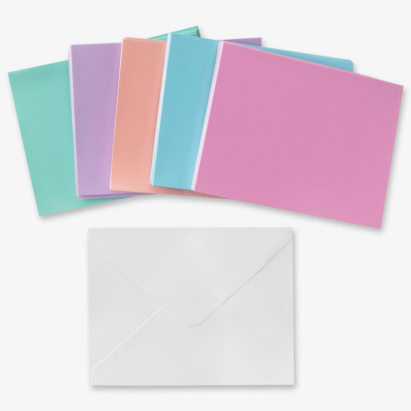 Shimmer Cards & Envelopes by Recollections™, 4.25" x 5.5"