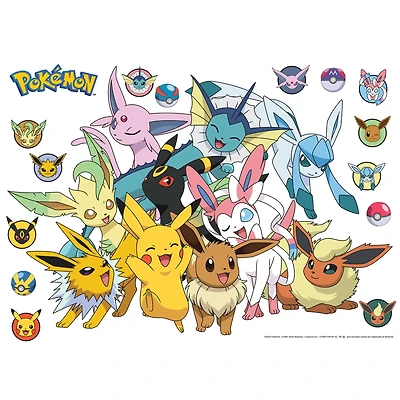 RoomMates Pokémon Eevee Evolutions Multicolor Wall Decals