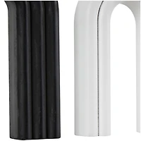 Black & White Geometric Layered Arch Sculpture Set