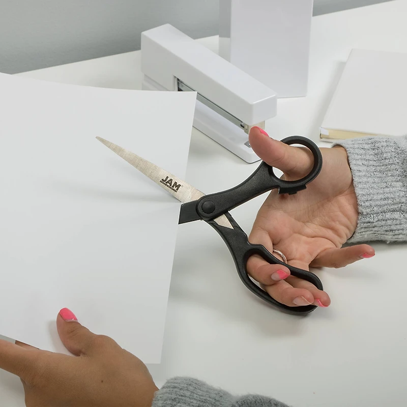 JAM Paper 8" Ergonomic Multi-Purpose Precision Scissors