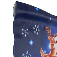 Santa's Reindeer-Drawn Sleigh Ride Christmas Outdoor Flag - 40" x 28"