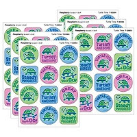 TREND Enterprises® Turtle Time, Raspberry Scent Scratch 'n Sniff Stinky Stickers®, 48 Per Pack, 6 Packs total of 288