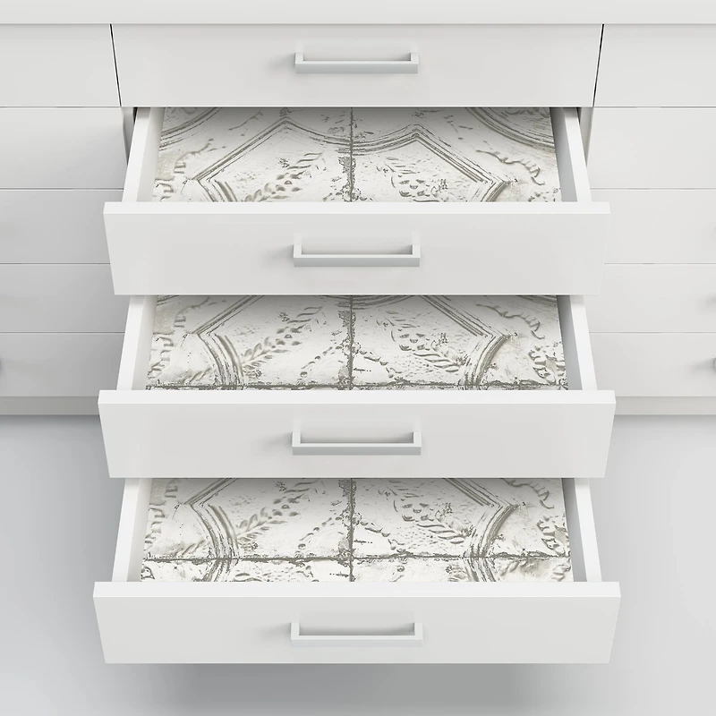 InHome Newport Tin Tile Peel & Stick Wallpaper