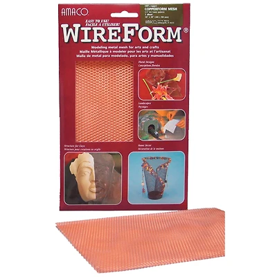 Amaco WireForm® Copper 1/4" Mesh Impression Sheet