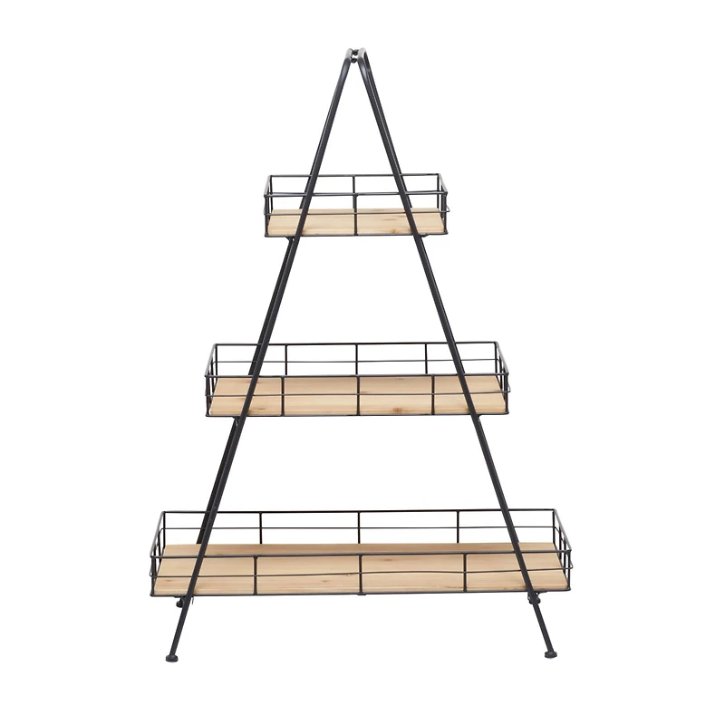 Black Iron Modern Farmhouse Plantstand, 40" x 28" x 16"