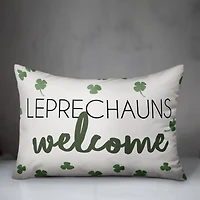 Leprechauns Welcome 20" x 14" Throw Pillow