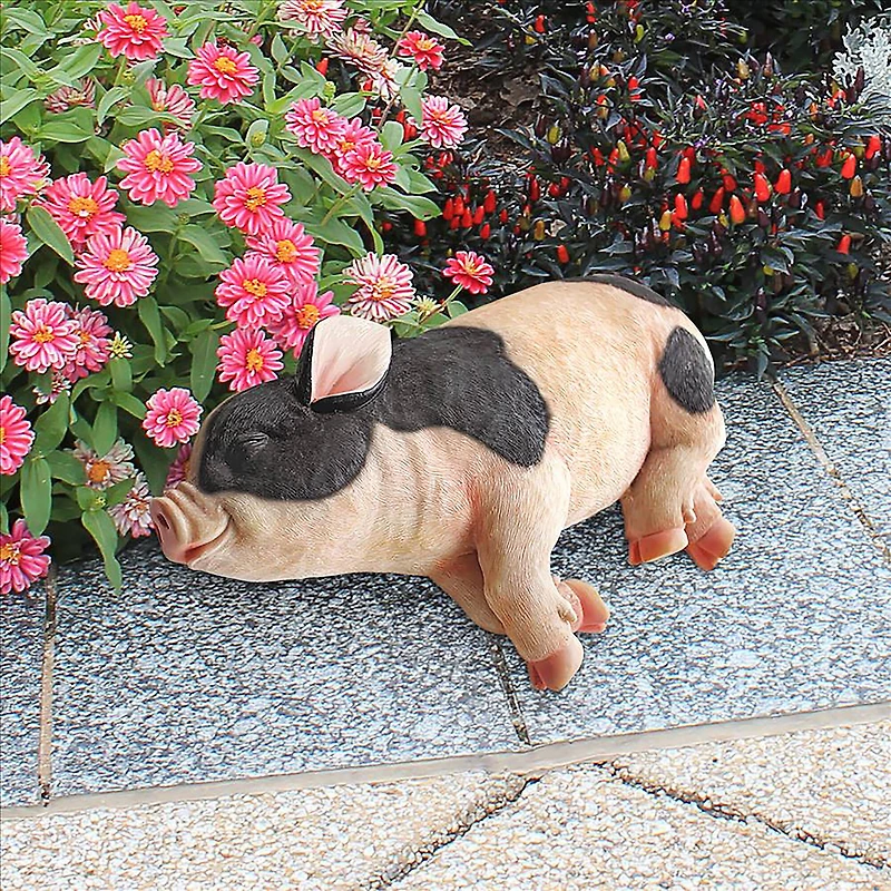 Design Toscano 12" Sleeping Pig Statue