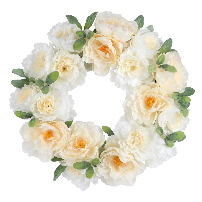 22" Peony Wreath by Ashland®