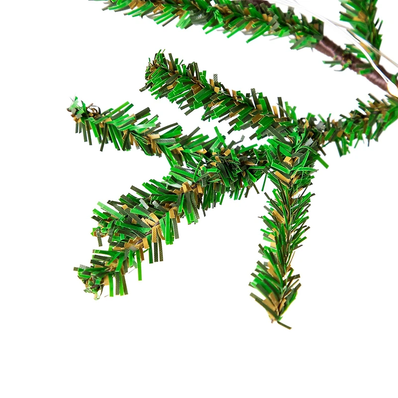 4ft. Pre-Lit Christmas Tree with Pinecones & Burlap Base, Clear Lights