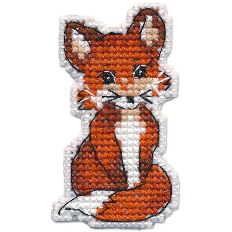 Oven Badge- Fox Cross Stitch Kit