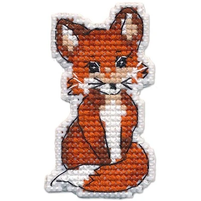 Oven Badge- Fox Cross Stitch Kit