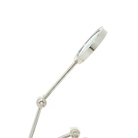 Silver Aluminum Traditional Magnifying Glass, 20" x 6" x 6"