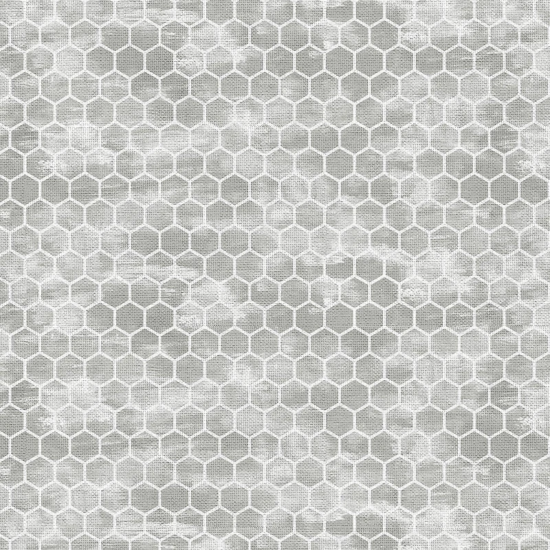Fabric Editions Gray Honeycomb Cotton Fabric