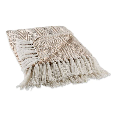 DII® Stone Herringbone Stripe Throw