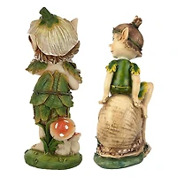 Design Toscano Pixie Pete Elfin Gnome Garden Statue Set
