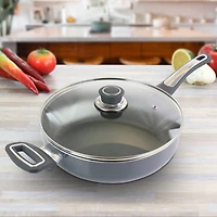Oster 3.5qt. Aluminum Sauté Pan with Lid