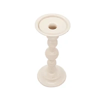 Cream Metal Pillar Candle Holder by Ashland
