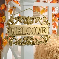 15" Gold Welcome Sign Wall Décor by Ashland®