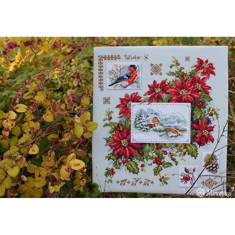 Merejka Winter Sampler Counted Cross Stitch Kit